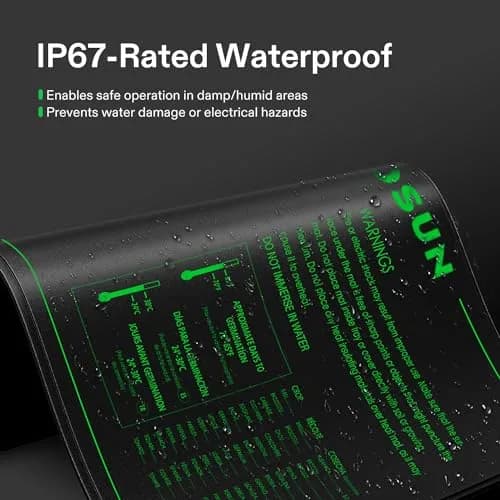 VIVOSUN 48" x 20.75" Waterproof Seedling Heat Mat | Stable & Uniform Heat for Germination thumbnail 4