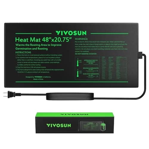 VIVOSUN 48" x 20.75" Waterproof Seedling Heat Mat | Stable & Uniform Heat for Germination thumbnail 1