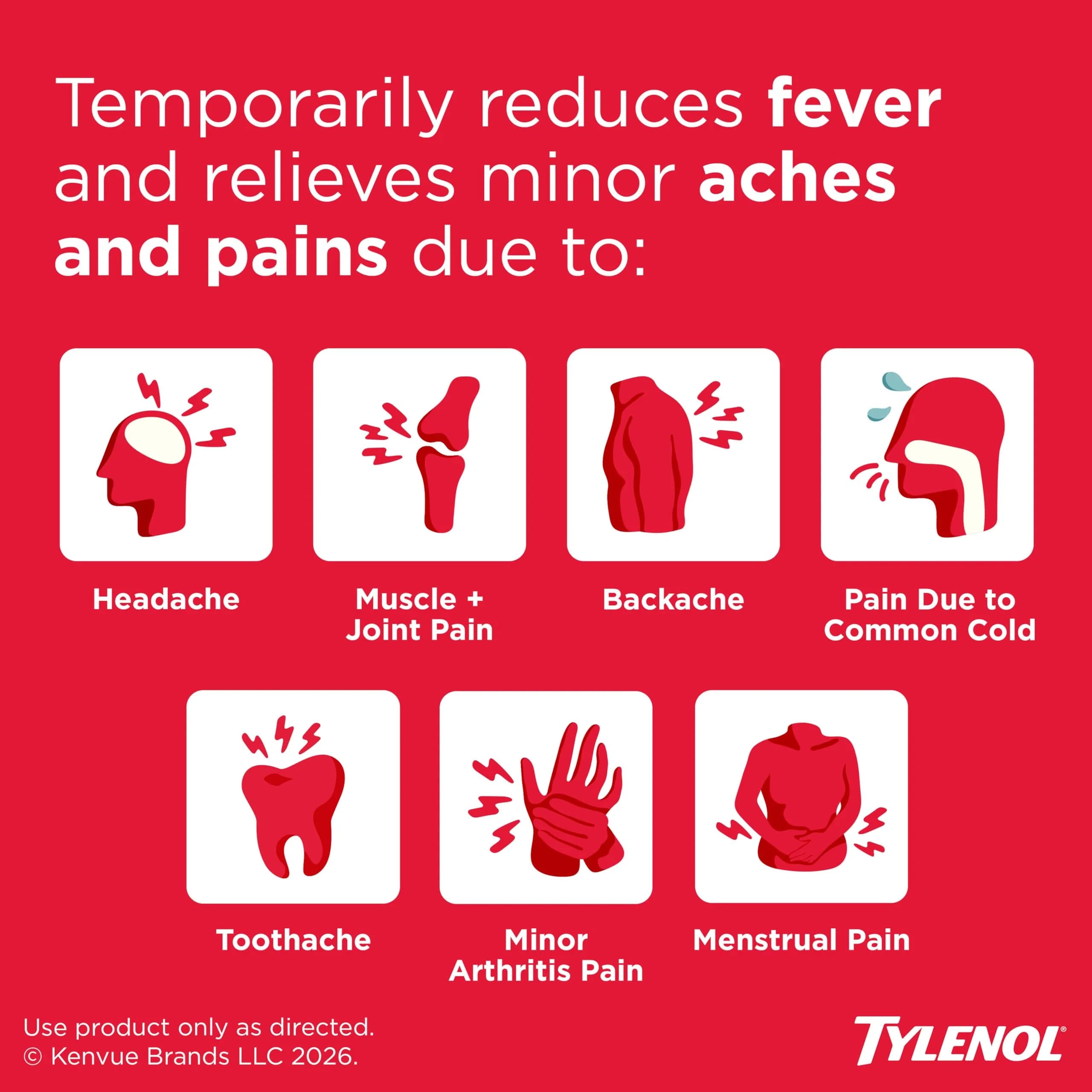 Tylenol Extra Strength Caplets, 500 mg Acetaminophen, 225 Count | Fast Pain Relief & Fever Reduction - view 2