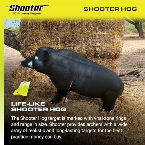Shooter Hog 3D Archery Target 19”H x 32.5”W | Realistic Solid Body Design for Practice thumbnail 4
