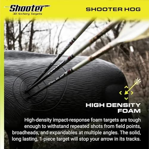Shooter Hog 3D Archery Target 19”H x 32.5”W | Realistic Solid Body Design for Practice thumbnail 5