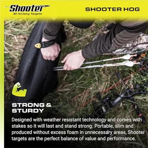 Shooter Hog 3D Archery Target 19”H x 32.5”W | Realistic Solid Body Design for Practice thumbnail 6
