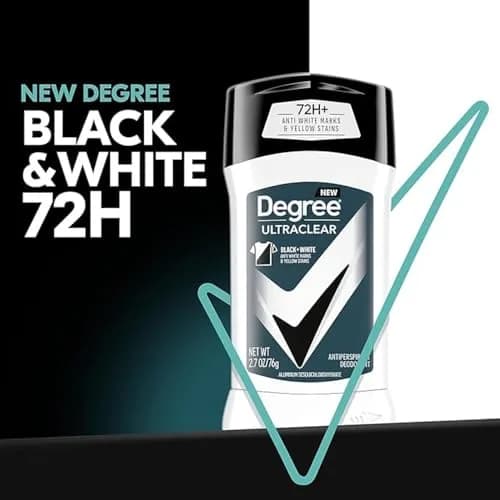 Degree Men Ultra Clear Black & White Antiperspirant Deodorant Stick 79ml (2.7 oz) | 48-Hour Sweat & Stain Protection thumbnail 6