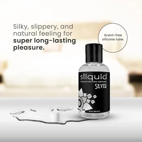 Sliquid Silver Intimate Lubricant 2 Fl Oz | Hypoallergenic Silicone Lube thumbnail 3