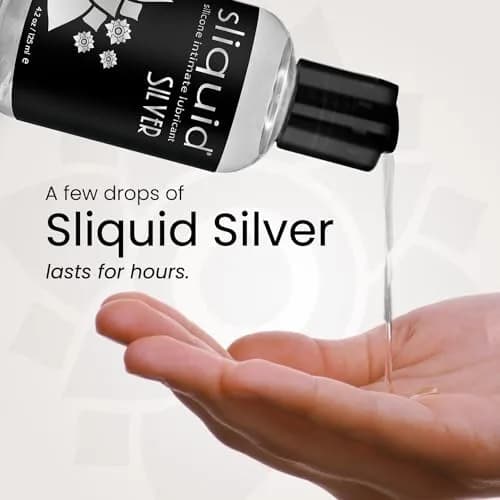 Sliquid Silver Intimate Lubricant 2 Fl Oz | Hypoallergenic Silicone Lube thumbnail 4