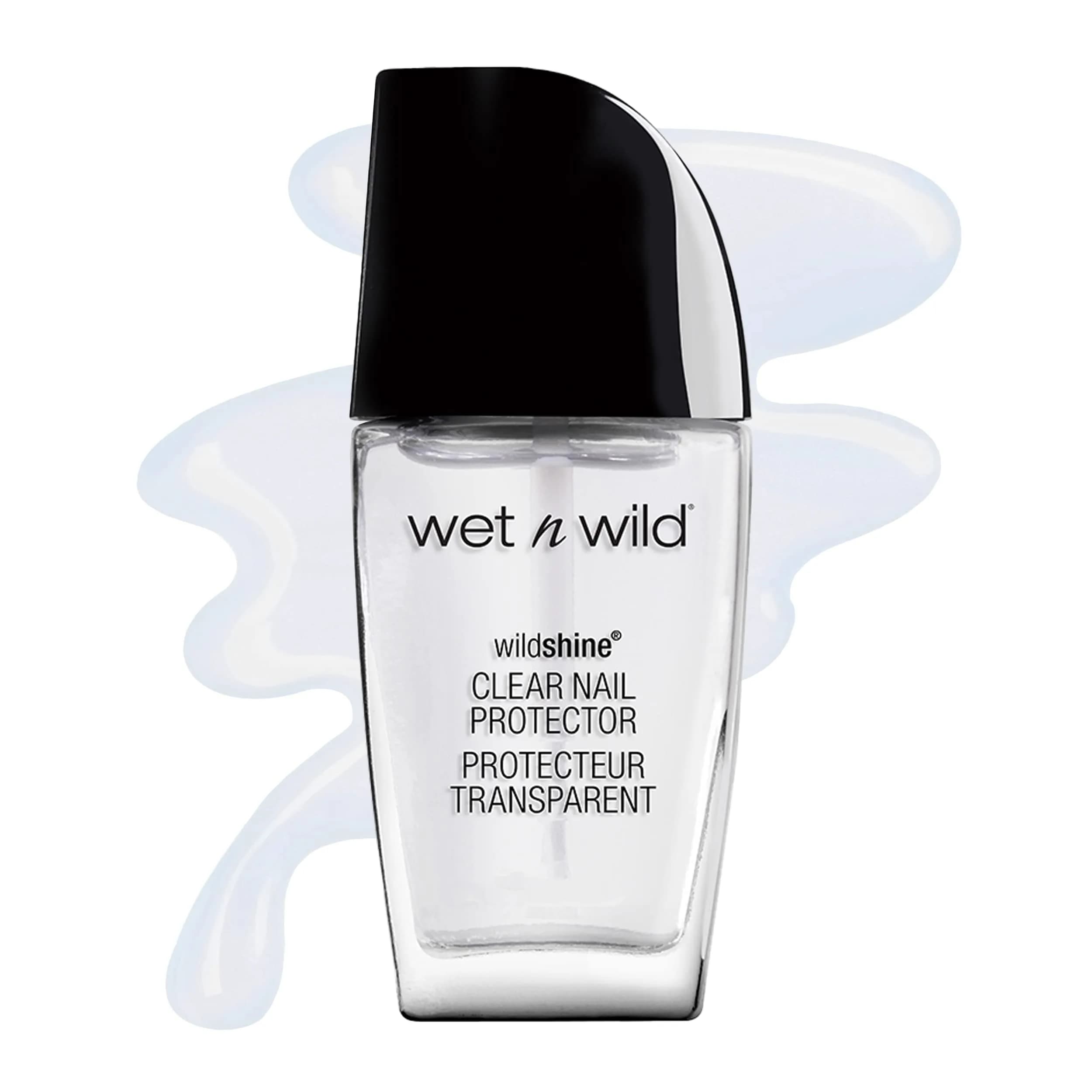 wet n wild Wild Shine Nail Polish Clear Nail Protector | Long-Wearing Glossy Finish - main product image