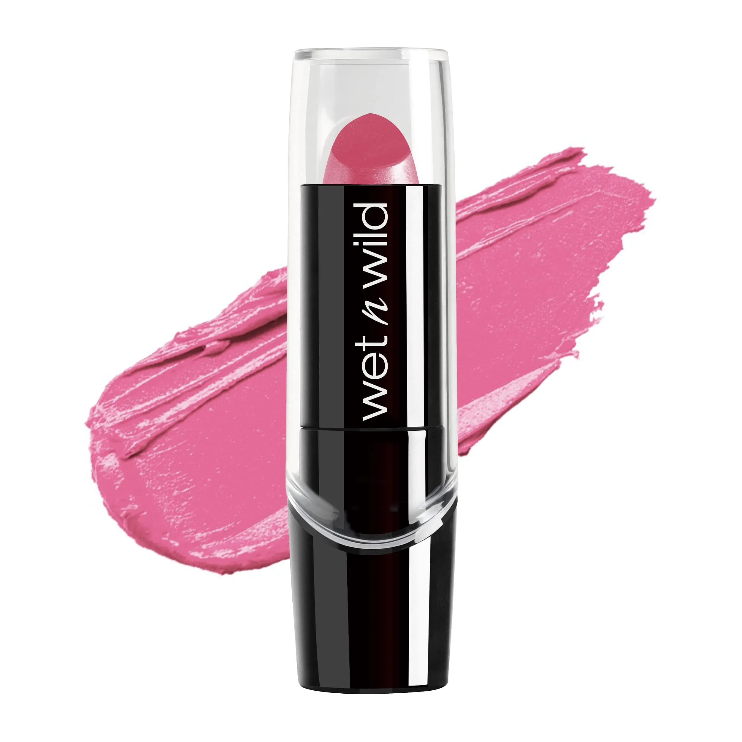 wet n wild Silk Finish Lipstick, Pink Ice | Hydrating Creamy Lip Color 3.7g (0.13 Oz) | Vitamins A, E, Macadamia - main product image