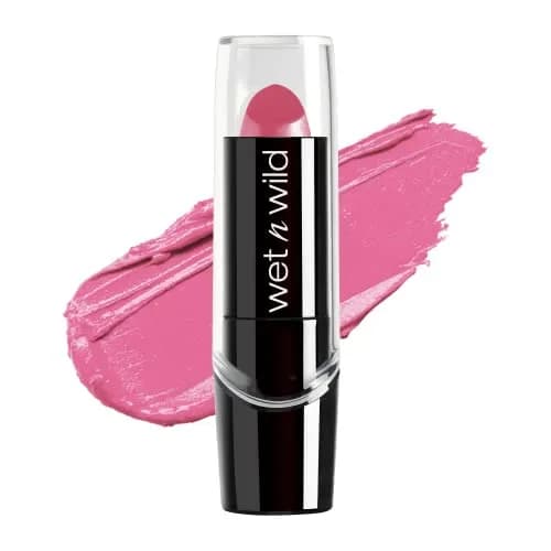 wet n wild Silk Finish Lipstick, Pink Ice | Hydrating Creamy Lip Color 3.7g (0.13 Oz) | Vitamins A, E, Macadamia thumbnail 1