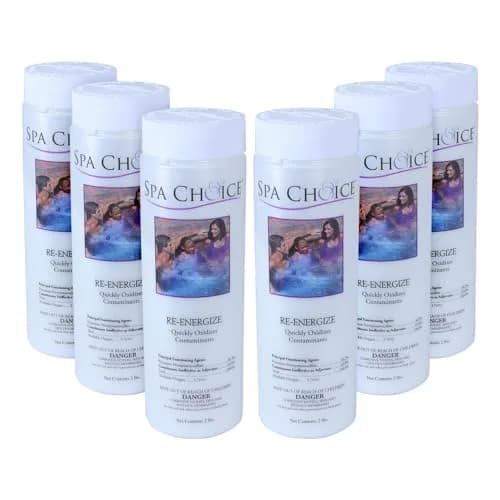 SpaChoice 2-Pounds 6-Pack Premium Re-Energize Spa Shock | Oxygen-Based Spa Water Treatment thumbnail 1