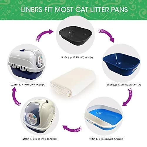 Fresh Kitty 10 Count Sifting Litter Box Liners | Easy Clean, Jumbo Size, Plastic Bags for Cats thumbnail 2