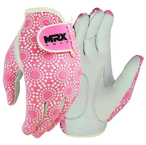 MRX BOXING & FITNESS Women's Golf Glove Left Handed Pink Regular Fit | Sweat Resistant Cabretta Leather thumbnail 6