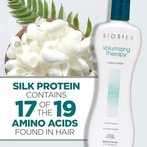 BioSilk Volumizing Therapy Conditioner 355ml (12 Fl Oz) | Sulfate, Paraben & Gluten Free thumbnail 4