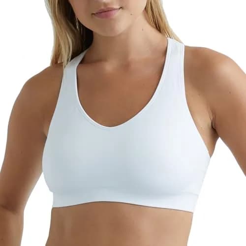 Hanes Seamless Racerback Moderate-Support Sports Bra with CoolDRI Moisture-Wicking | Comfortable, Moisture-Wicking, Moderate Support - main product image