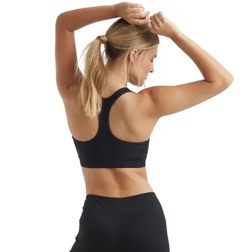Hanes Womens Compression Racerback Sports Bra, Black, X-Large US | Moderate Support, Moisture-Wicking thumbnail 5