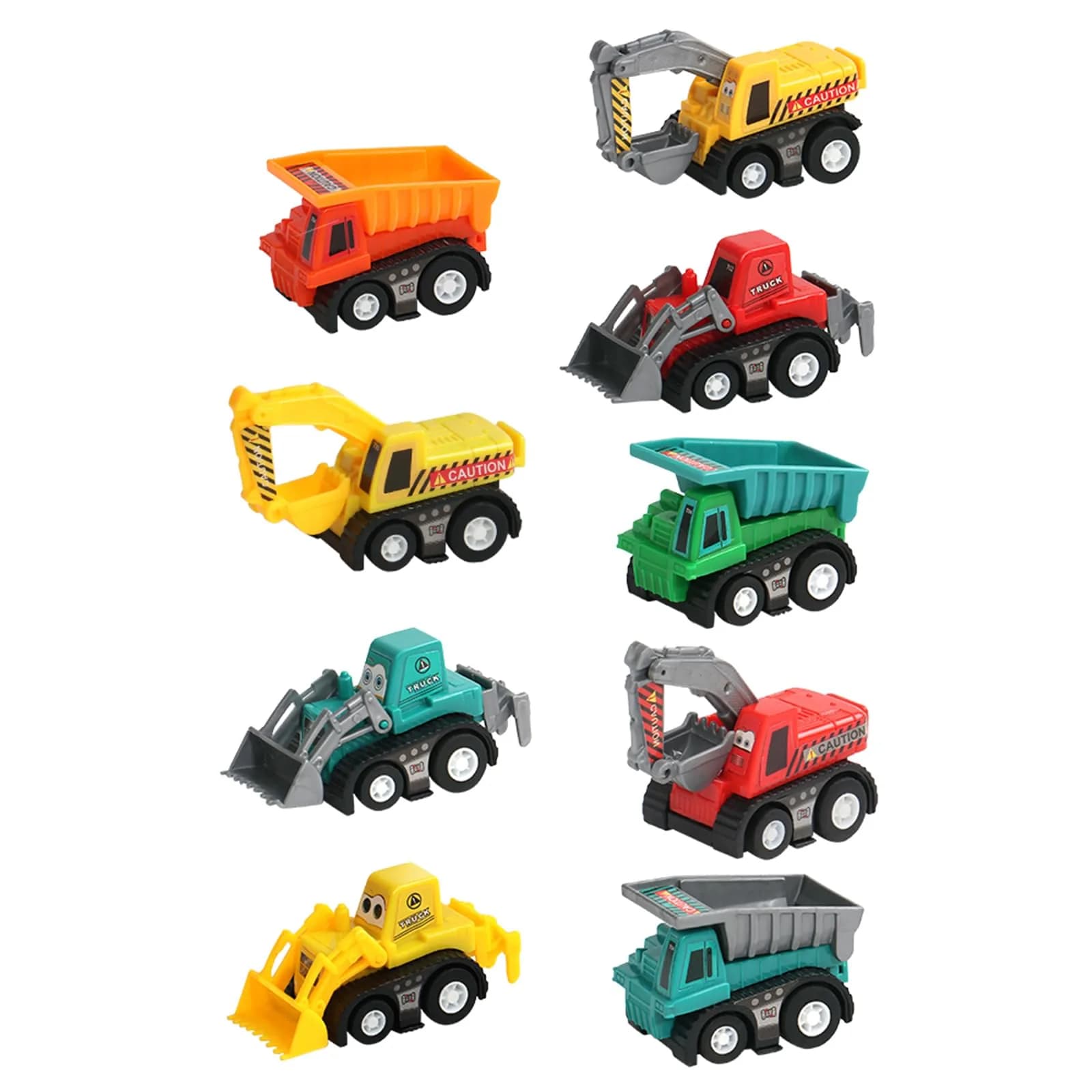 Fajiabao Construction Toy Cars for Toddlers 3+ Mini Pull Back Vehicles for Boys — Construction Cars
