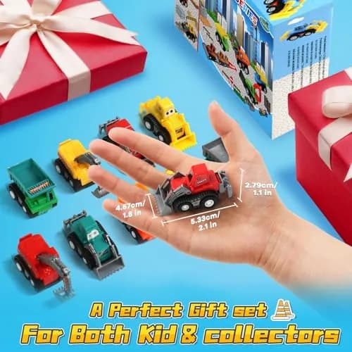 Fajiabao Construction Toy Cars for Toddlers 3+ Mini Pull Back Vehicles for Boys thumbnail 2