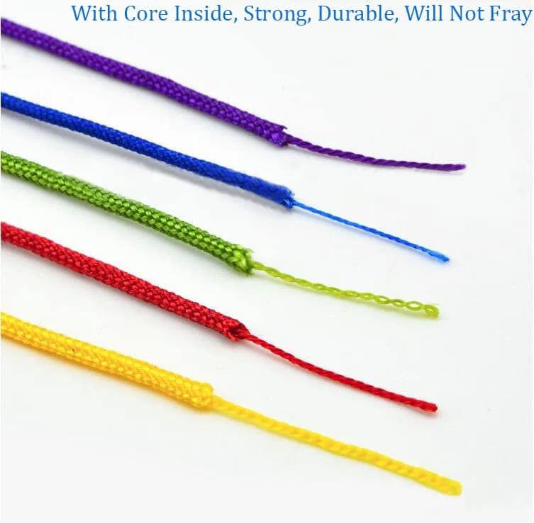 KONMAY 0.8mm Braided Nylon Bracelet Making String Cord 120m (0.8mm) | Strong & Durable for Jewelry Making thumbnail 4