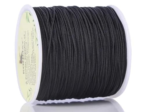 KONMAY 0.8mm Braided Nylon Bracelet Making String Cord 120m (0.8mm) | Strong & Durable for Jewelry Making thumbnail 2