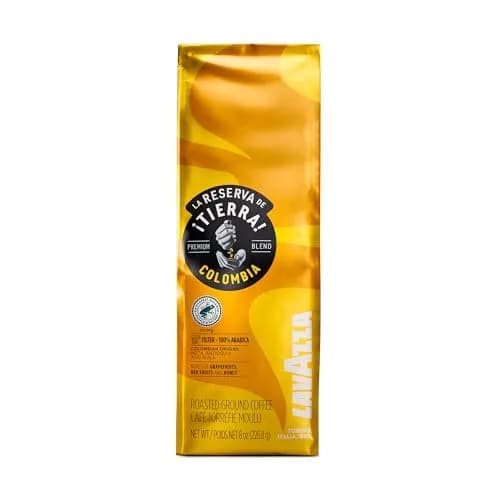 Lavazza Tierra Colombia 8oz Ground Coffee | Fruity Arabica Blend with Notes of Grapefruit & Honey thumbnail 1