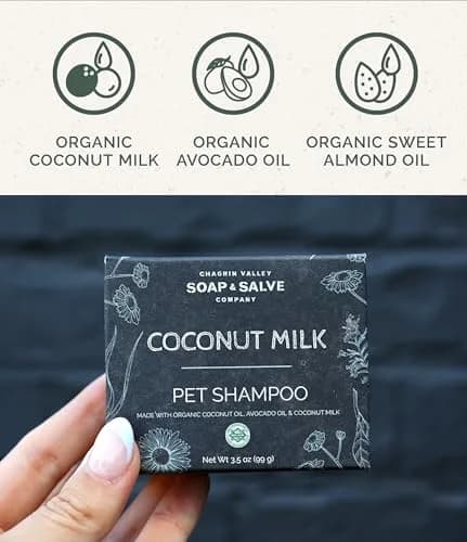 Chagrin Valley Soap & Salve Organic Dog Shampoo & Conditioner 3.8 oz | Itchy Skin Relief & Puppy Care thumbnail 3