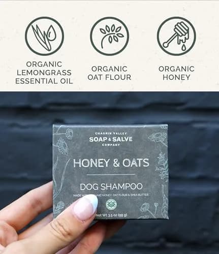 Chagrin Valley Soap & Salve Organic Dog Shampoo & Conditioner 3.8 oz | Itchy Skin Relief & Puppy Care thumbnail 3