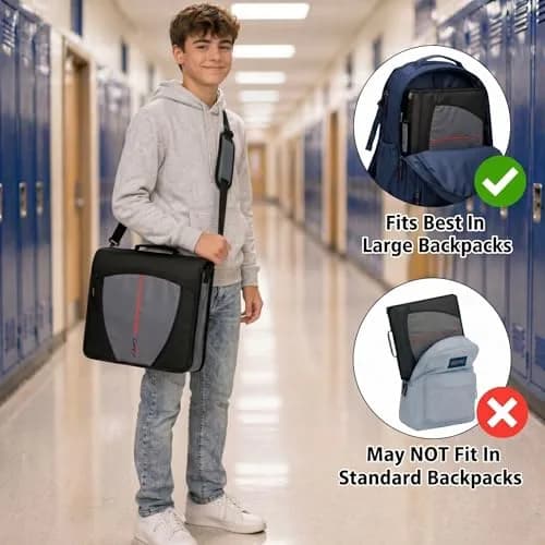 Case-it Storage Binder 3-Inch O-Rings | 600 Sheets, 5-Subject, Blue | School & Office Organizer thumbnail 5