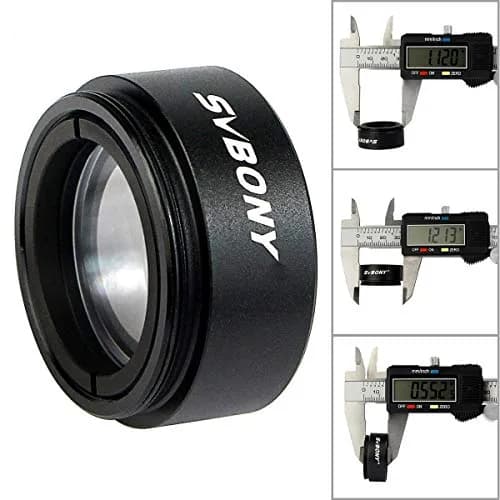 SVBONY 0.5X Telescope Focal Reducer 1.25 inch Filter Thread | Doubles Field of View for Astrophotography thumbnail 2