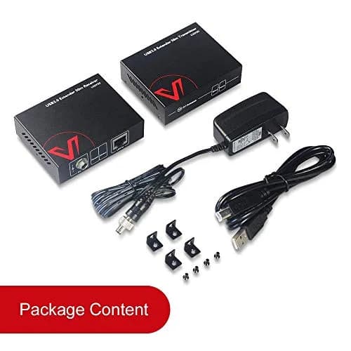 AV Access USB Over Ethernet Extender Kit, USB 2.0 480Mbps, 4-Port Hub | Long-Distance USB Extension with 4 Ports thumbnail 8
