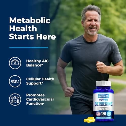 We Like Vitamins NSF Certified Berberine Supplement 1200mg | Supports Metabolic Health (70-120 chars) thumbnail 4