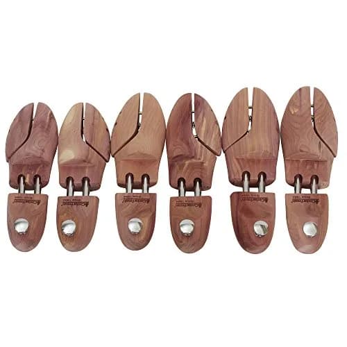Household Essentials CedarFresh Men's Premium Red Cedar Shoe Tree - Med(US)/Small (EU) | Odor Control & Shape Preservation thumbnail 4