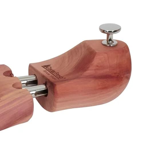 Household Essentials CedarFresh Men's Premium Red Cedar Shoe Tree - Med(US)/Small (EU) | Odor Control & Shape Preservation thumbnail 5