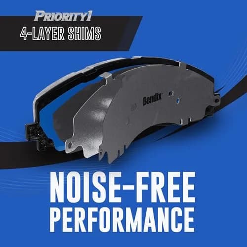 Bendix Priority1 CFC1210 Ceramic Front Brake Pads for Select Lexus, Pontiac, Toyota Models | OE Fit & Quiet Performance thumbnail 6