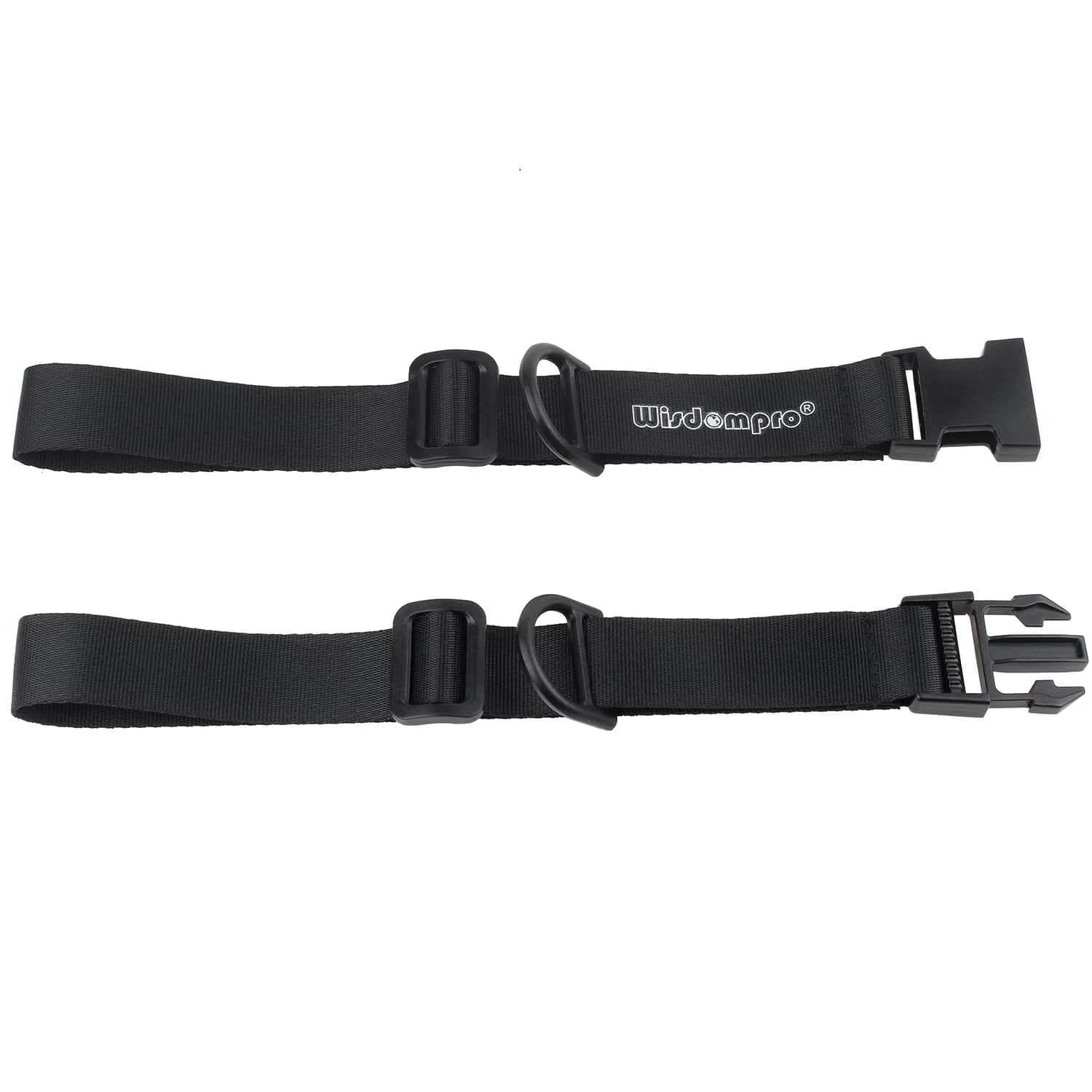 Wisdompro Heavy Duty Backpack Chest Strap, Black | Adjustable Webbing for Outdoor Use - main product image
