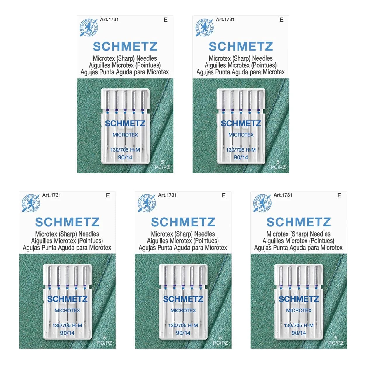 SCHMETZ Microtex Sharp Sewing Machine Needles 90/14 (3.7cm) | Precision Quilting & Topstitching - main product image