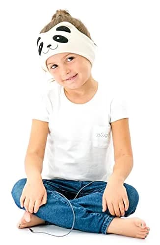 CozyPhones Kids Over The Ear Headphones - Volume Limited, Soft Fleece Headband, Panda thumbnail 7
