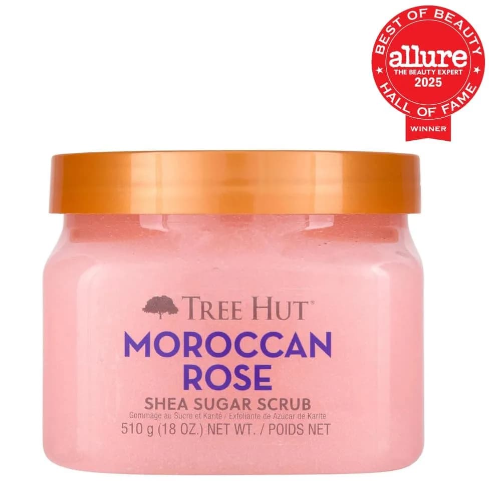 Tree Hut Moroccan Rose Shea Sugar Body Scrub with Shea Butter & Essential Oils, 510g (18 Oz) - view 2