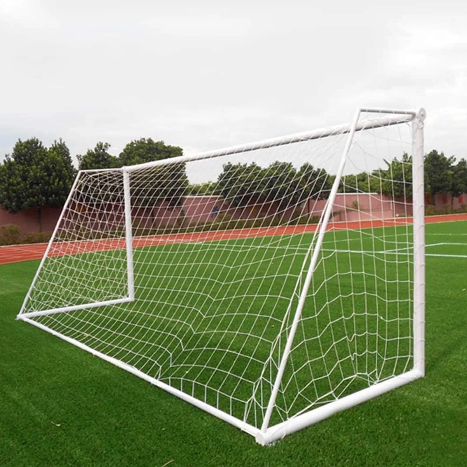 Boshen 24 x 8FT Soccer Goal Net Replacement, 2.5mm Twisted Twine | Heavy Duty Polyethylene Netting for Full Size Goals - main product image