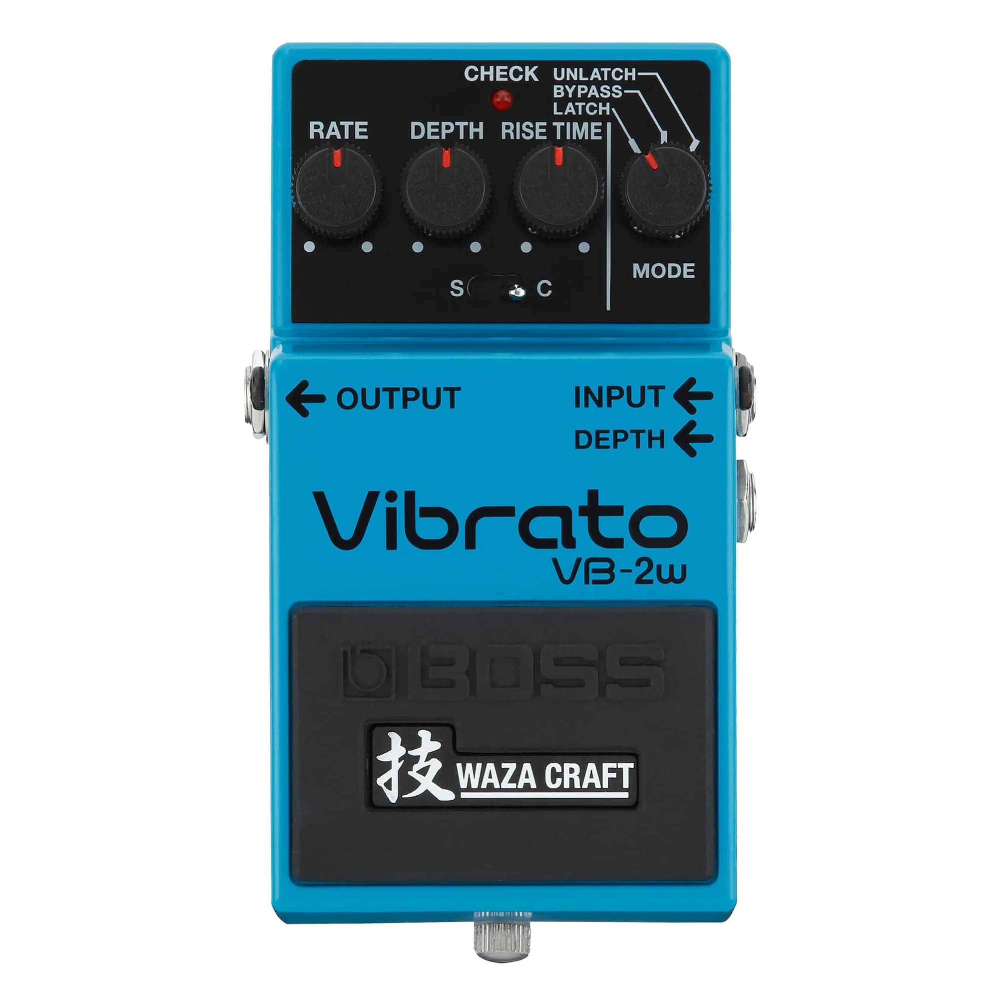 BOSS VB-2W Vibrato | Premium Waza Craft Guitar Effect Pedal with Analog Circuitry | True Reproduction of the Legendary BOSS VB-2 Vibrato — Blue