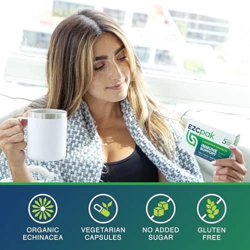 EZC Pak 5-Day Tapered Immune Support Booster, Pack of 6 | Physician Formulated, Organic Echinacea & Zinc thumbnail 7