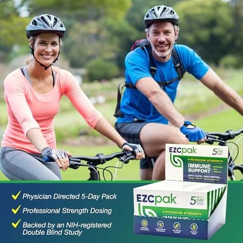 EZC Pak 5-Day Tapered Immune Support Booster, Pack of 6 | Physician Formulated, Organic Echinacea & Zinc thumbnail 8
