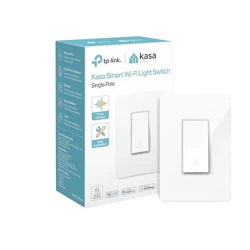 Kasa Smart HS200 Single-Pole Light Switch, 15A 120V | Control Lights Remotely via Wi-Fi & Voice thumbnail 1