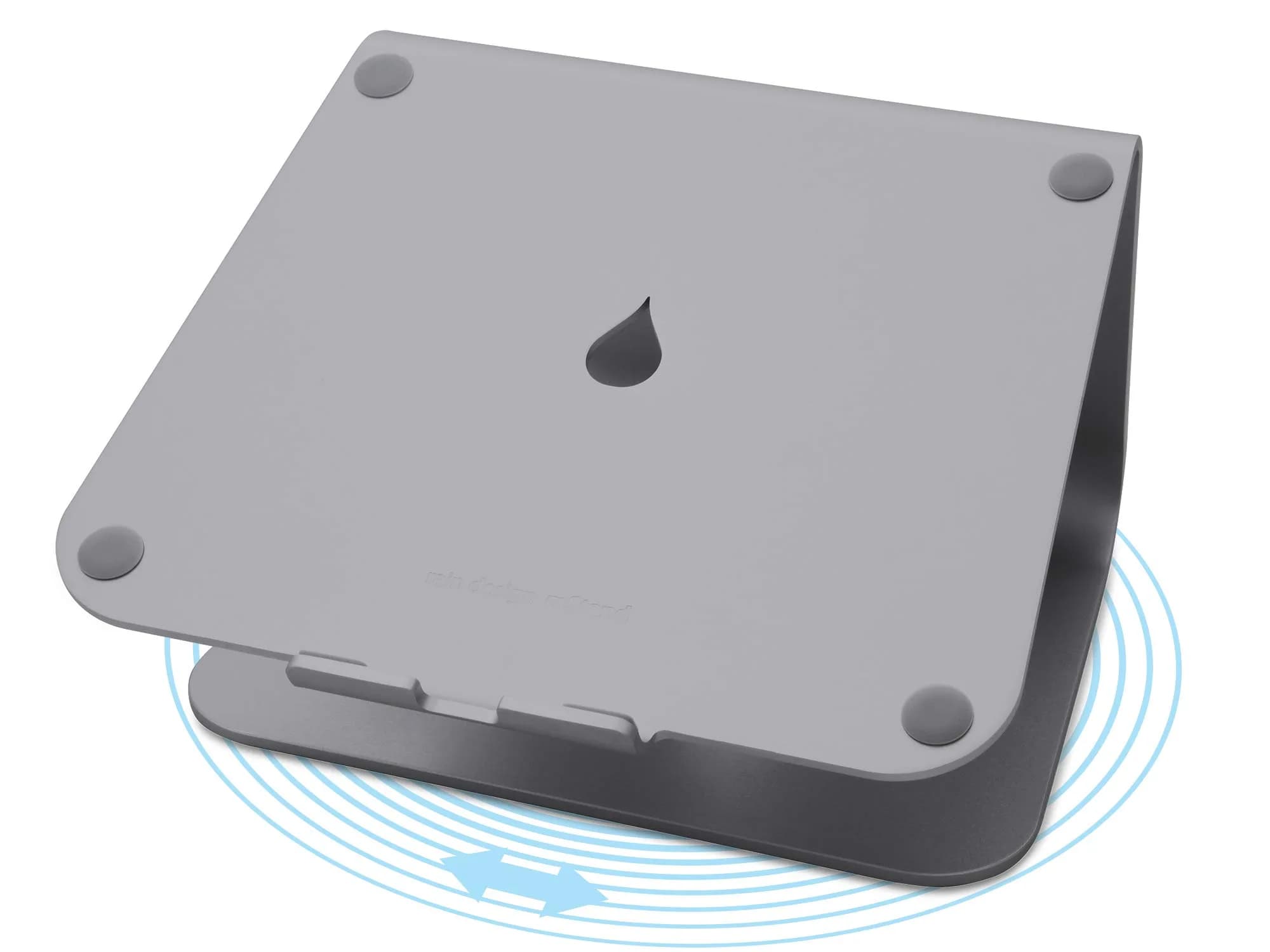 Rain Design mStand Laptop Stand Space Gray mStand360 | Raises Laptop to Eye Level for Better Ergonomics