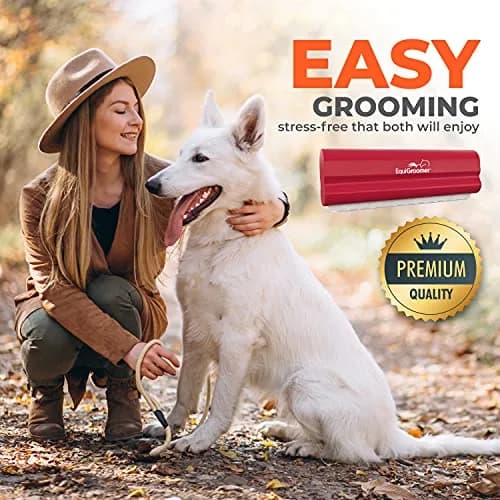 EquiGroomer 5-Inch Undercoat Deshedding Brush for Dogs & Cats, Red | Removes Loose Fur & Undercoat thumbnail 8