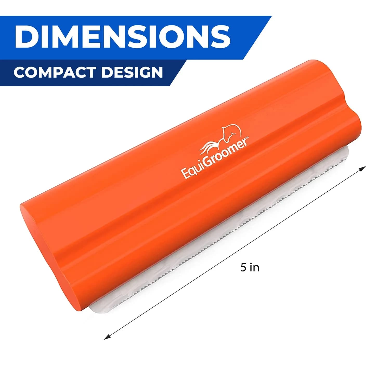 EquiGroomer 5-Inch Orange Undercoat Deshedding Brush for Dogs & Cats | Removes Loose Fur - view 3