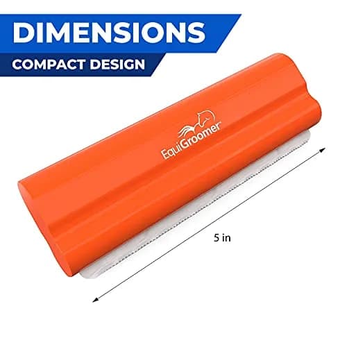 EquiGroomer 5-Inch Undercoat Deshedding Brush for Dogs & Cats, Orange | Reduces Shedding Up to 95% thumbnail 3