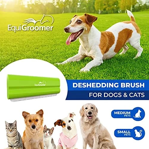 EquiGroomer 5-Inch Undercoat Deshedding Brush for Dogs & Cats, Lime | Removes Loose Fur & Undercoat thumbnail 2