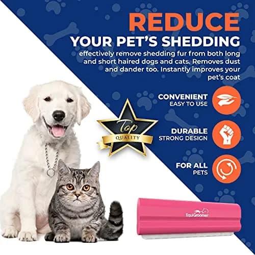 EquiGroomer 5-Inch Undercoat Deshedding Brush for Dogs & Cats, Pink | Reduces Shedding Up to 95% with Wave Blade thumbnail 5