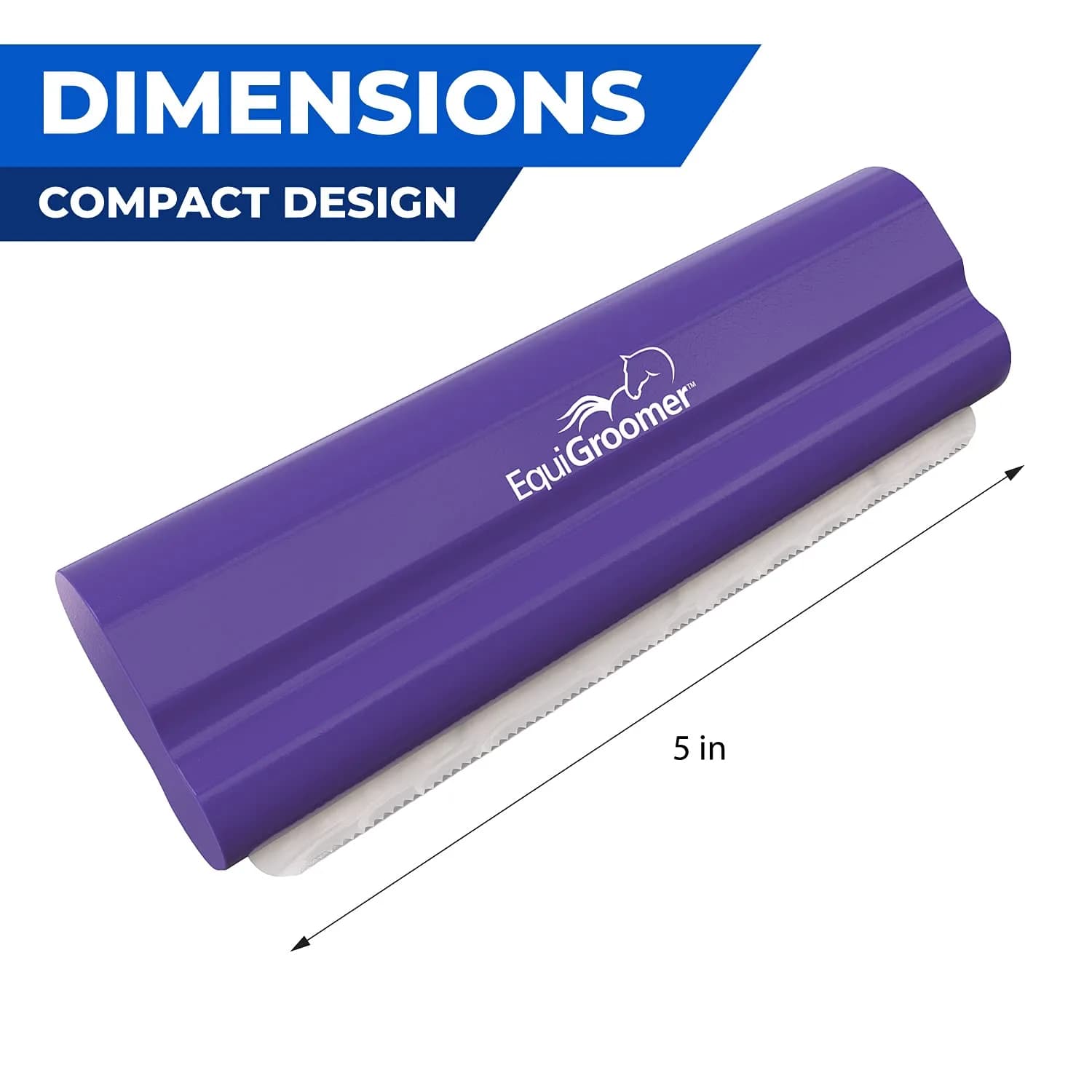 EquiGroomer 5-Inch Undercoat Deshedding Brush for Dogs & Cats, Purple | Removes Loose Fur & Undercoat - view 3