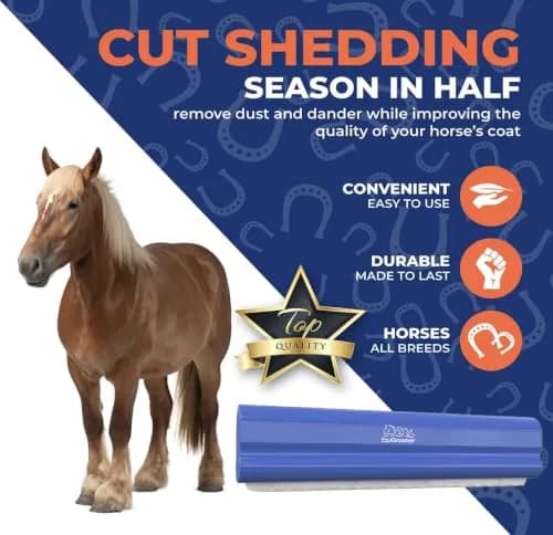 EquiGroomer 8-Inch Deshedding Brush for Dogs & Horses | Heavy Coat Shedding Tool, Purple thumbnail 8