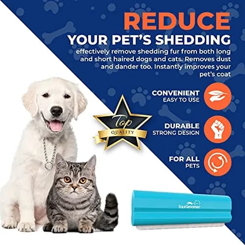 EquiGroomer 5-Inch Undercoat Deshedding Brush for Dogs & Cats, Turquoise | Reduces Shedding Up to 95% for All Coat Types thumbnail 5
